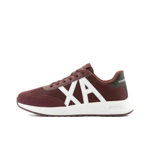 ARMANI EXCHANGE Casual Shoes Men Low-Top Burgundy