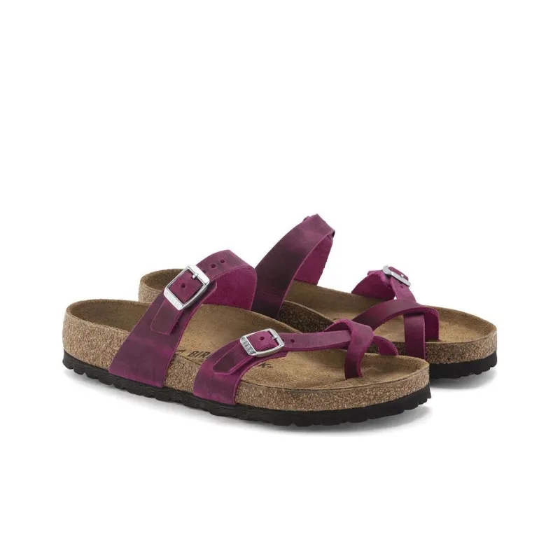 Birkenstock Slide Slippers Women's Fuchsia Narrow-2