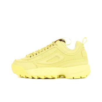 FILA Disruptor 2 Durable Breathable Mid-Top Running Shoes Women's Yellow
