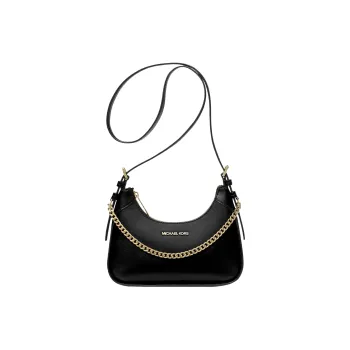 MICHAEL KORS Leather Shoulder Bag Crossbody Bag Small Size Women's Black