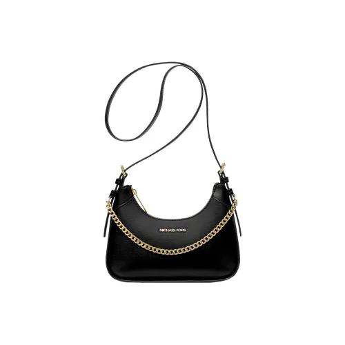 MICHAEL KORS Leather Shoulder Bag Crossbody Bag Small Size Women's Black