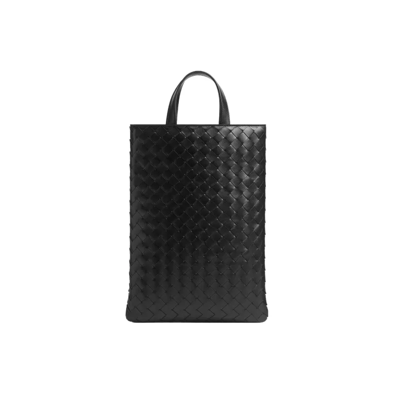 Bottega Veneta Intrecciato Cow Leather Laptop Bag Handbag Regular Men's Black-2