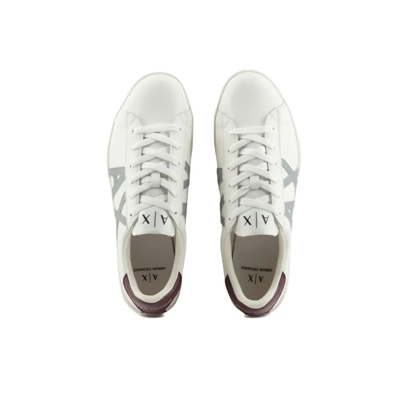 ARMANI EXCHANGE Low-Top Skateboard Shoes Men's Ivory-3
