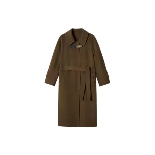 YINER GoodLand Coats Women's Army Green