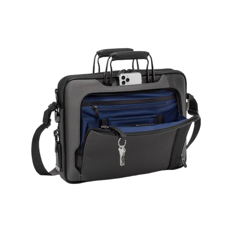 TUMI Fabric Briefcase One Shoulder Handbag Regular Men's Titanium Gray-3