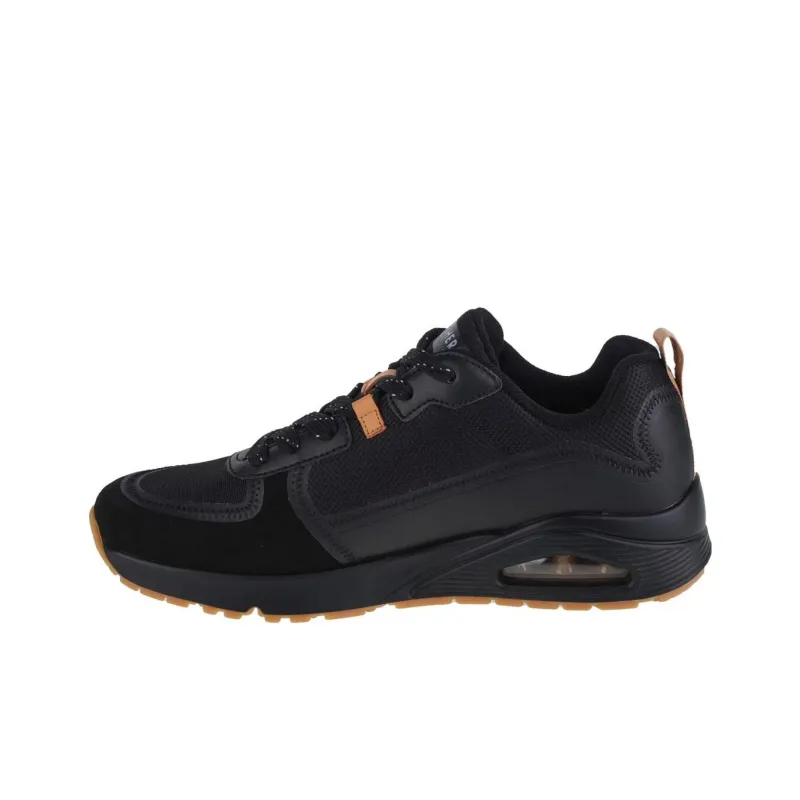 Skechers UnoLayover Cushioning Wear-Resistant Low-Top Skateboard Shoes Men's Black-0