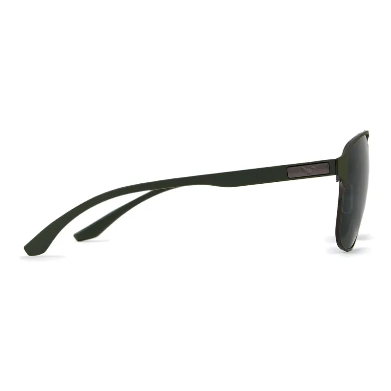 EMPORIO ARMANI Metal Bio-Nylon Fiber Aviator Sunglasses Men's Green-2
