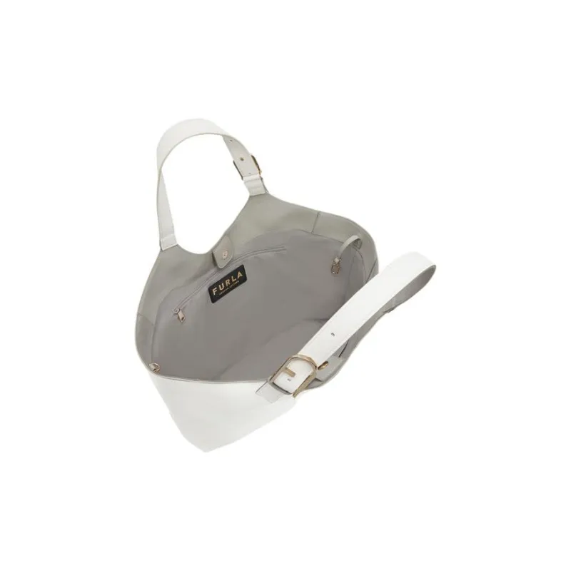 Furla Calfskin Tote Bag Shopping Bag Handbag Extra Large Women's Cotton Candy-3