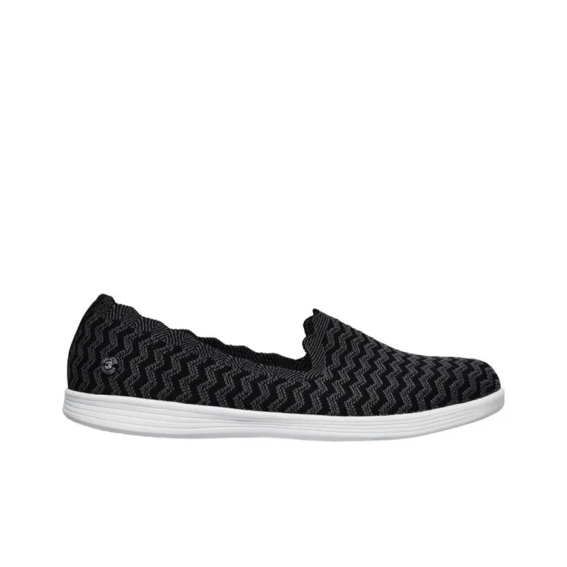 Skechers ON THE GO Dreamy Breathable Lightweight Low Top Casual Shoes Women's Black Gray-1