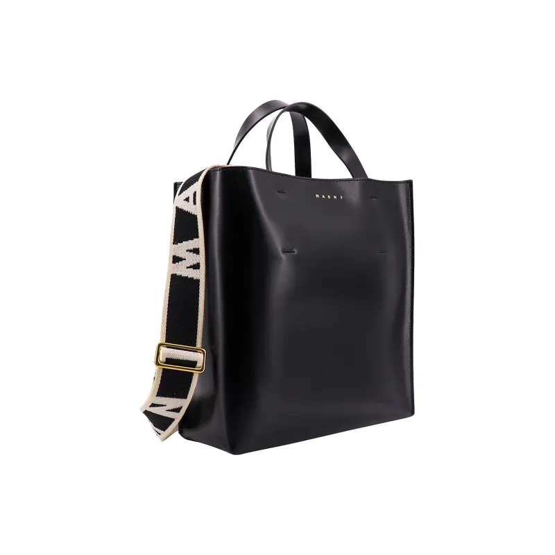 MARNI Borsa Museo Piccola In Pelle Nera-2