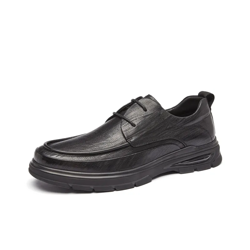 PLO CART Men's Casual Shoes Men Low Top Black/Brown-1