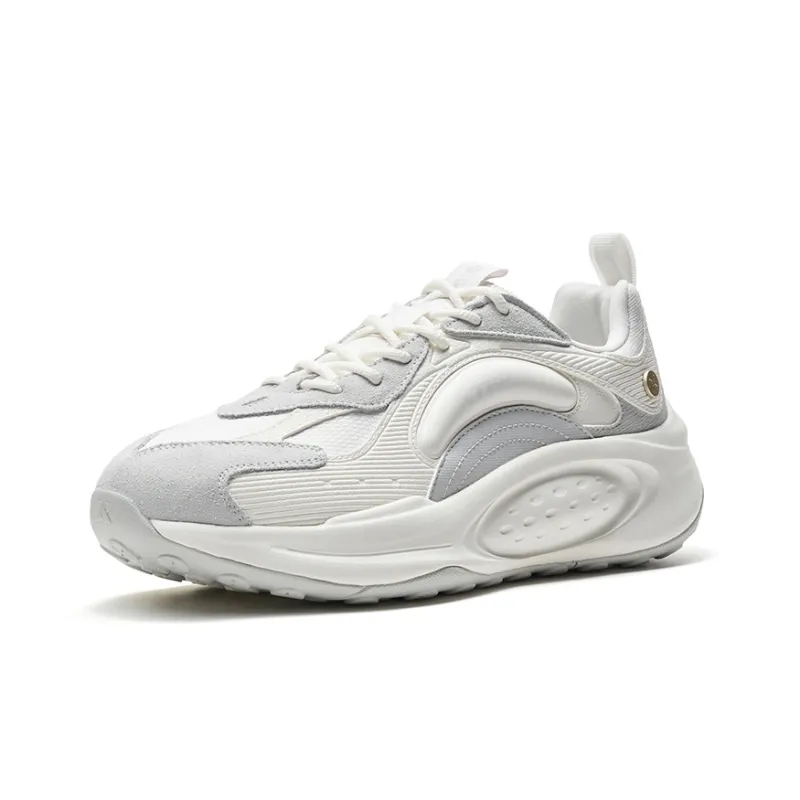 XTEP Low-Top Casual Shoes Men's Sail White/Moonstone Gray-1