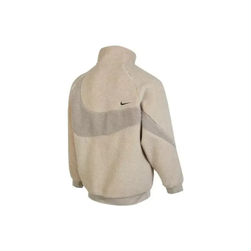 Nike Velvet Jackets Men Milk White-1
