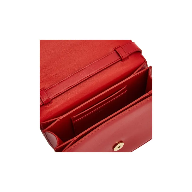 FERRAGAMO Calfskin Shoulder Bag, Crossbody Bag Regular Women's Flame Red-4