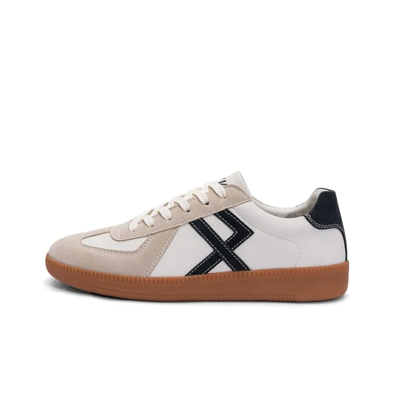 JWVR German Army Trainers Skateboard Shoes Unisex Beige Blue-0