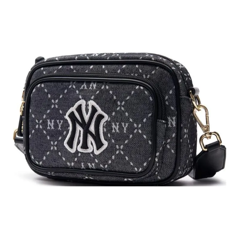 MLB Artificial Leather Combo Bag Camera Bag Shoulder Bag Crossbody Bag Regular Unisex Black-2