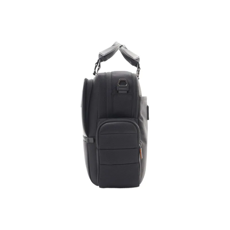 SAMSONITE Nylon And Leather Laptop Bag Handbag Medium Size Men's Black-2