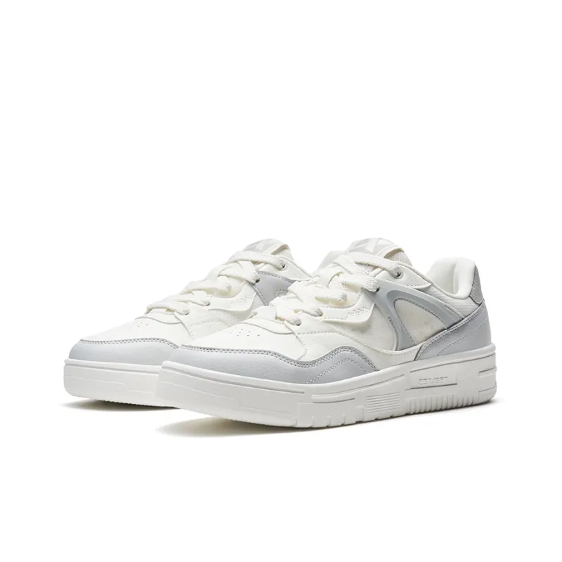 XTEP Low-Top Skateboard Shoes Men's Sail White/Moonstone Gray-2