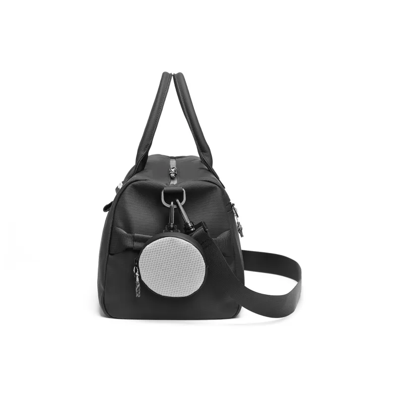 Pepsi Water-Repellent Membrana Dermalis PU Yoga Gym Bag Crossbody Travel Bag Medium Size Unisex Black/White-8