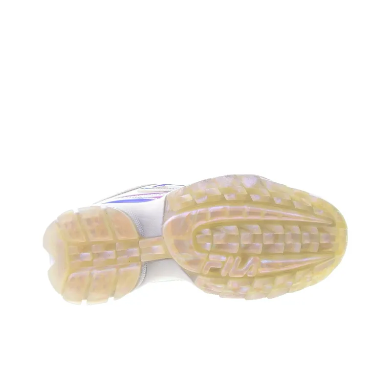 FILA Disruptor Cushioning Wear-Resistant Low-Top Casual Shoes Women's White-5