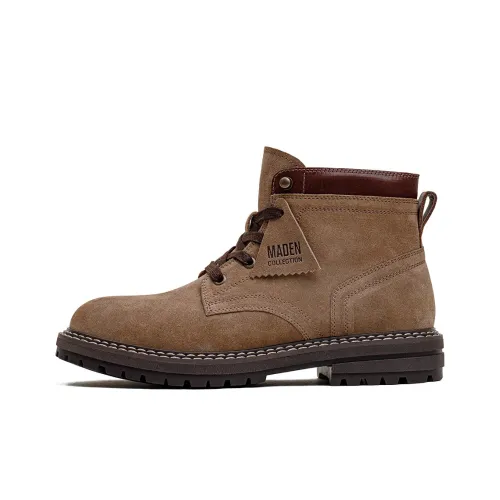 MADEN Martin Boots Men Brown/Dark Brown