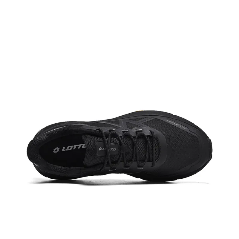 LOTTO Running Shoes Men Low Top Black/Gray/Beige-2