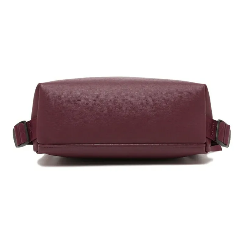 LONGCHAMP Coated Canvas Backpack Women's Burgundy-4