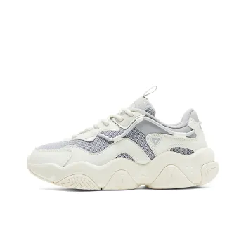 PEAK Classic Heritage Low Top Casual Shoes Women's Pale Gray Rice White