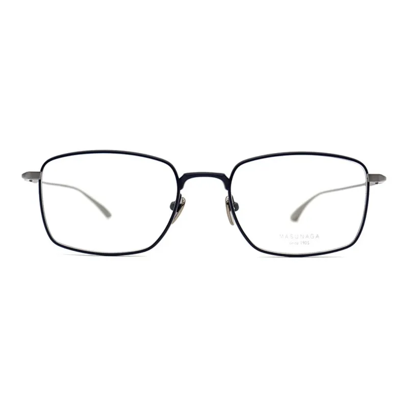 MASUNAGA Titanium Rectangular Eyeglass Frames Unisex Multicolor-5