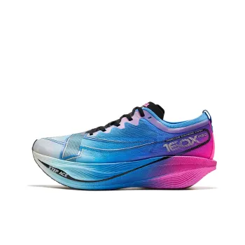 XTEP Racing 160X 5.0 PRO Running Shoes Men Low Top Beijing Blue/Fluorescent Wisteria Pink