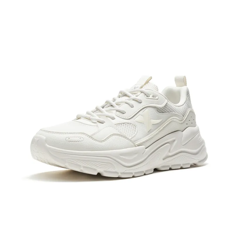 XTEP Wear-Resistant Low-Top Casual Shoes Men's White-1