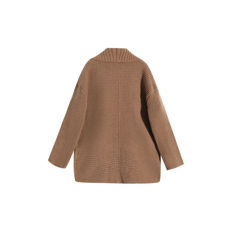 TORIGHT Velvet feel Coat Women's Khaki-1