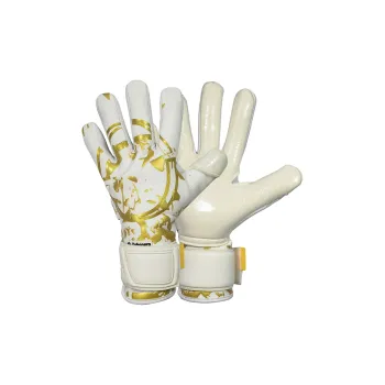 Defense Goalkeeper Gloves Latex Professional Competition Unisex 7 8 9 10 White Gold