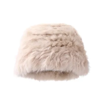 XXOFF Rabbit Fur Bucket Hats Women's