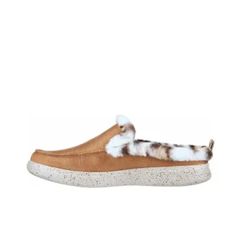 Skechers Bobs SKIPPER WILD TIGER Wrap toe Slippers Women's Chestnut