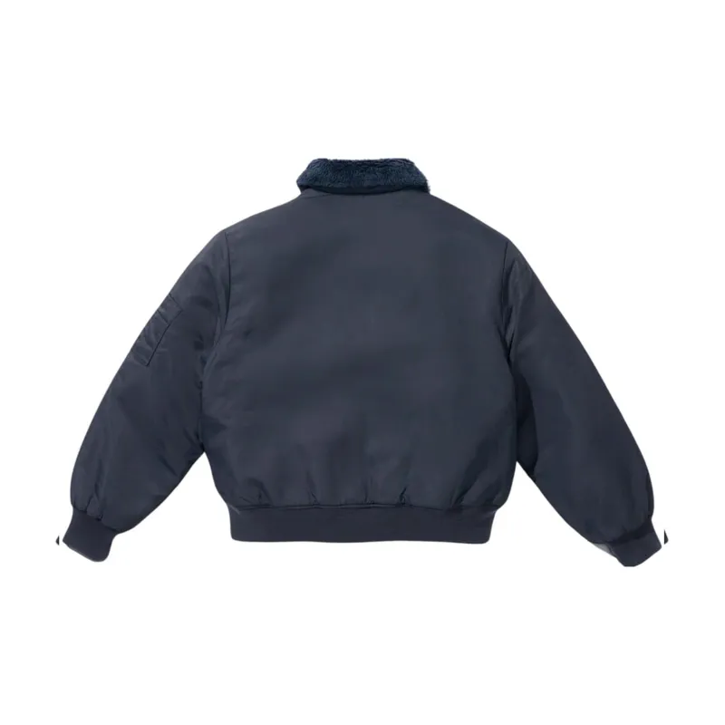 Supreme Dickies Fur Collar Bomber Jacket Green-2