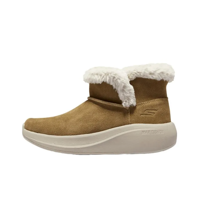 Skechers ON THE GO Warm And Wear Resistant Ankle Length Snow Boots Women's Yellow-0