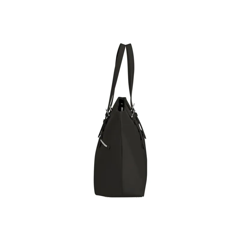 SAMSONITE Nylon Tote Bag Shopping Bag One Shoulder Handbag Medium Size Women's Black-2