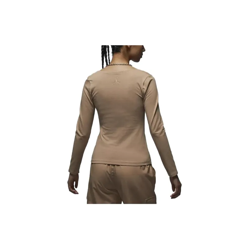 Jordan T Shirts Women's Desert Yellow-1