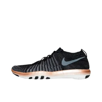 Nike Free Transform Flyknit Shock Absorbers Low Top Training Shoes Women's Black White