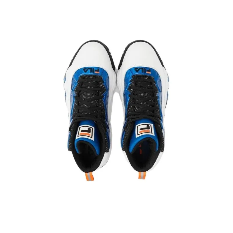 FILA Mb High Cushioning, Wear Resistant Mid Top Basketball Shoes Men's Blue-3