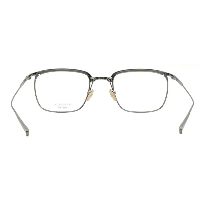 MASUNAGA Titanium Rectangular Eyeglass Frames Unisex Multicolor-3