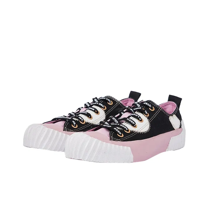 ISTEP Low Top Canvas Shoes Women's Black-2