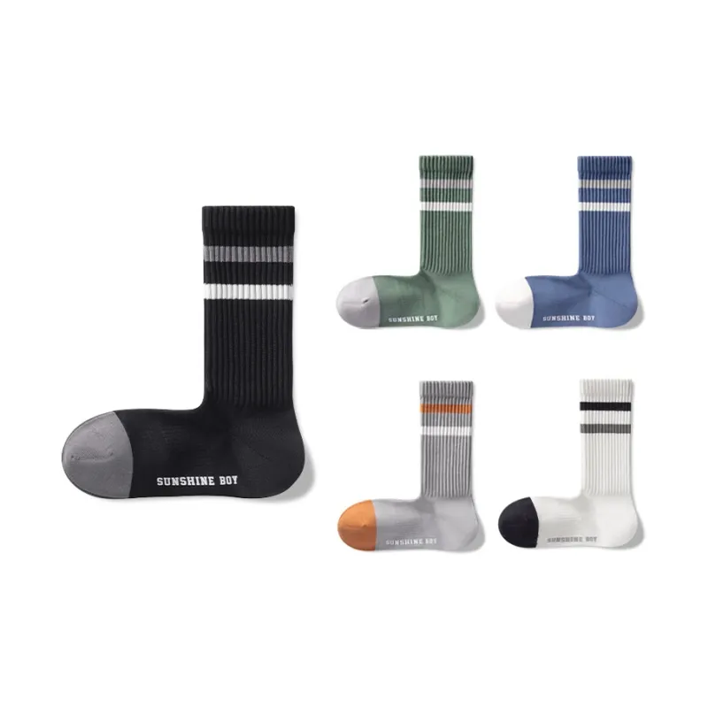 B&C.Room Mid Calf Socks Fall Winter Men's 5 Pack-10