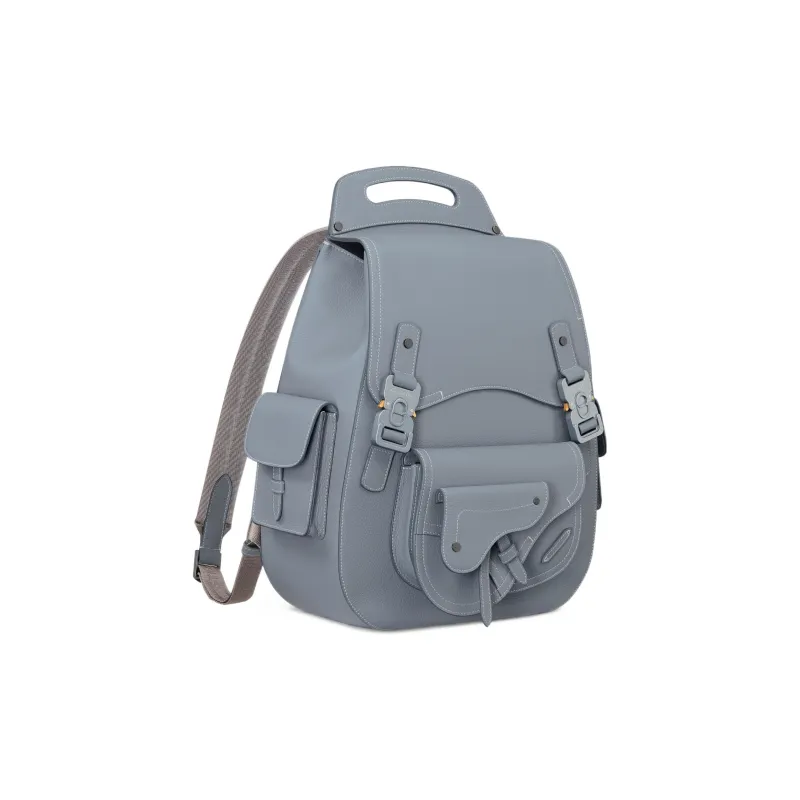 DIOR Gallop Grained Calfskin Backpack Large Size Men's Dio Gray-1