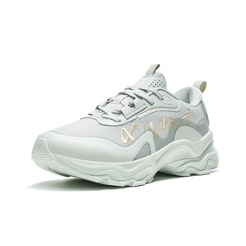 XTEP Low Top Running Shoes Women's Tru Gray/Tea White-1