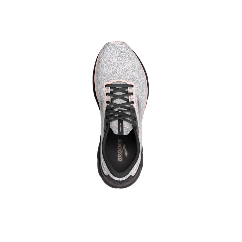 Brooks Trace 2 Cushioning Wear-Resistant Low-Top Running Shoes Women's Gray Pink-4