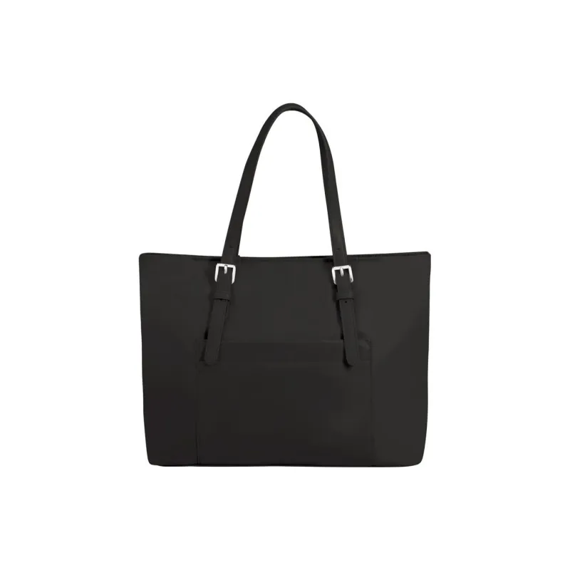 SAMSONITE Nylon Tote Bag Shopping Bag One Shoulder Handbag Medium Size Women's Black-5
