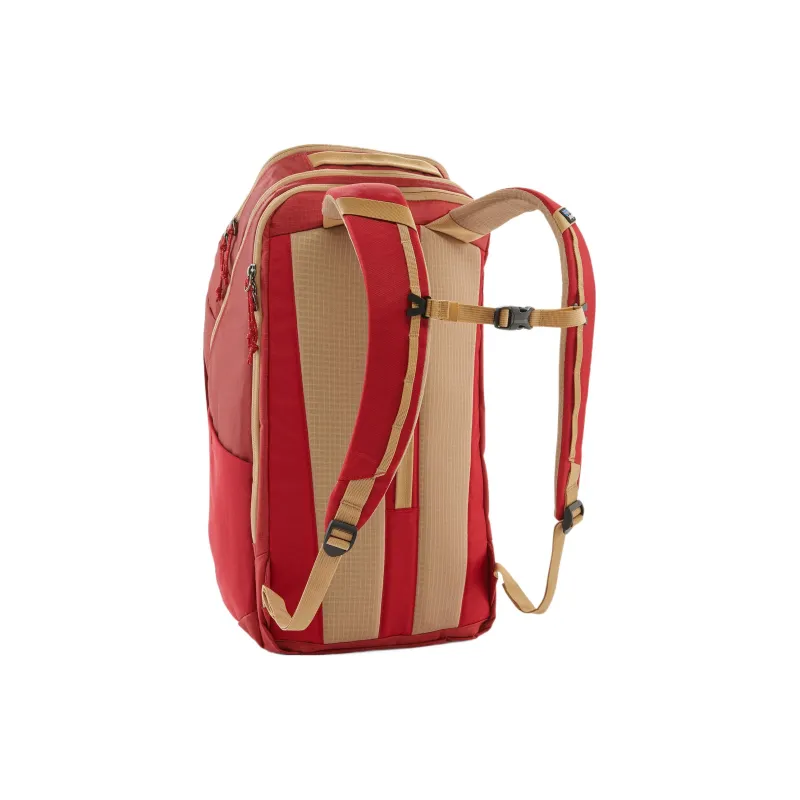 Patagonia Recycled Polyester Backpack Unisex Travel Red-2