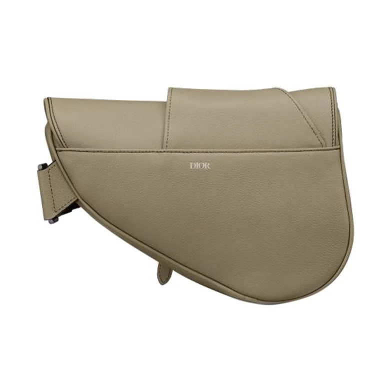 DIOR Grained Calfskin Saddle Bag Shoulder Bag Crossbody Bag Regular Men's Brown-2